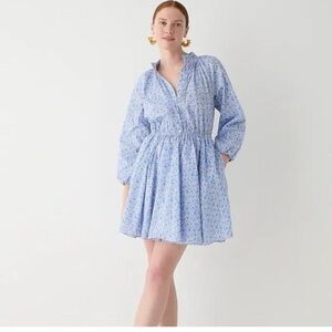 J Crew Ruffle-collar mini dress in Liberty® D'Anjo Coast fabric. Size S.
